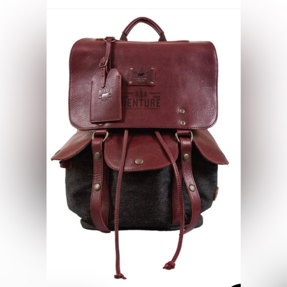WILL LEATHER GOODS Vintage Lennon Boho Campus Style Backpack